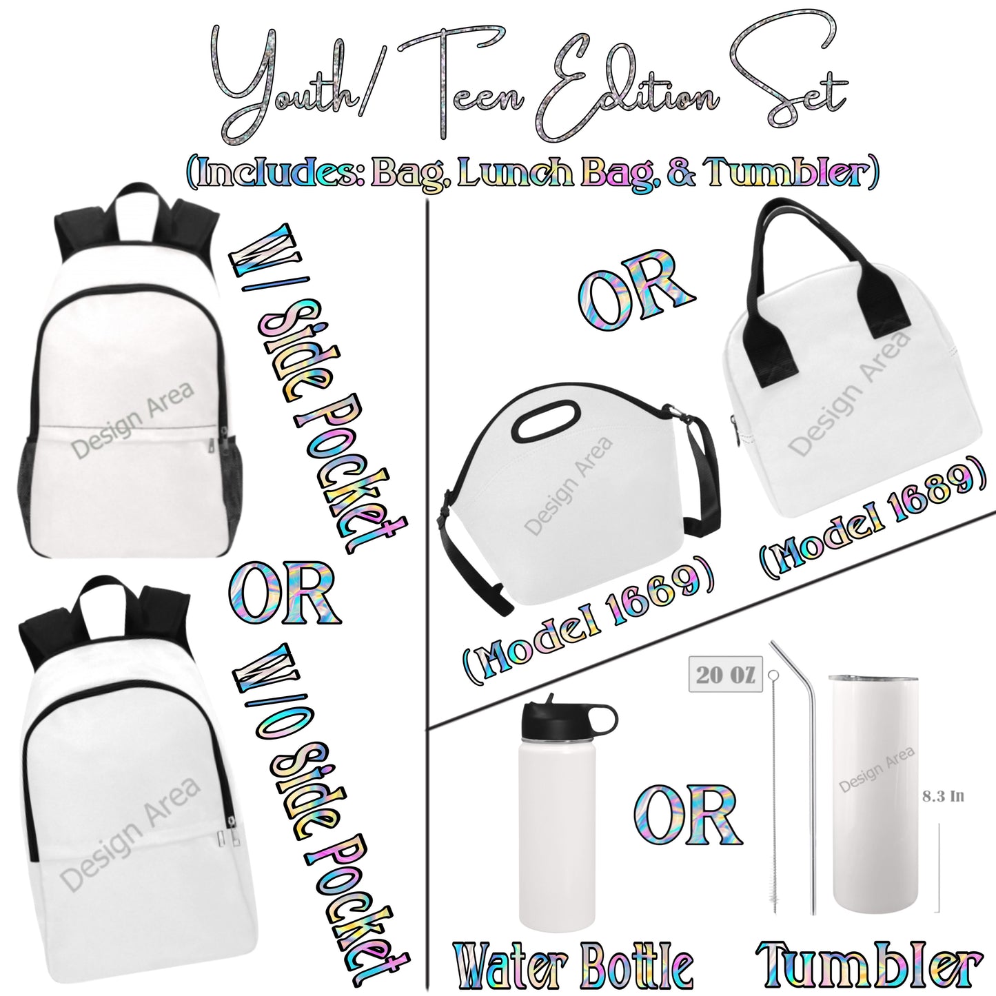 Youth/Teen Edition Bag Set