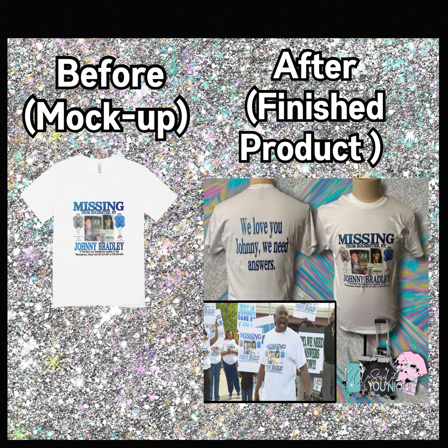 Custom T-shirt (Before & After)