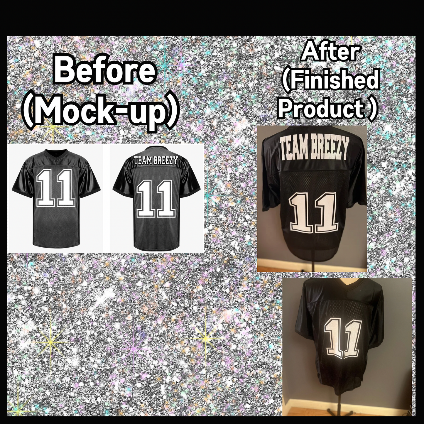 Custom Jersey (Before & After)