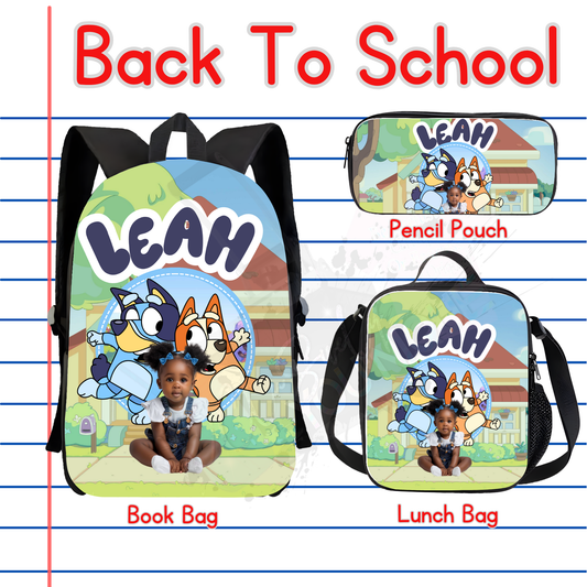 Bluey Backpack Set