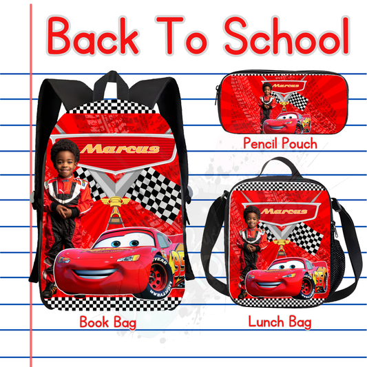 Cars Backpack Set