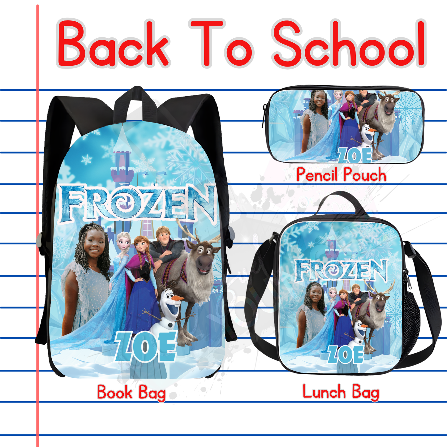 Frozen Backpack Set