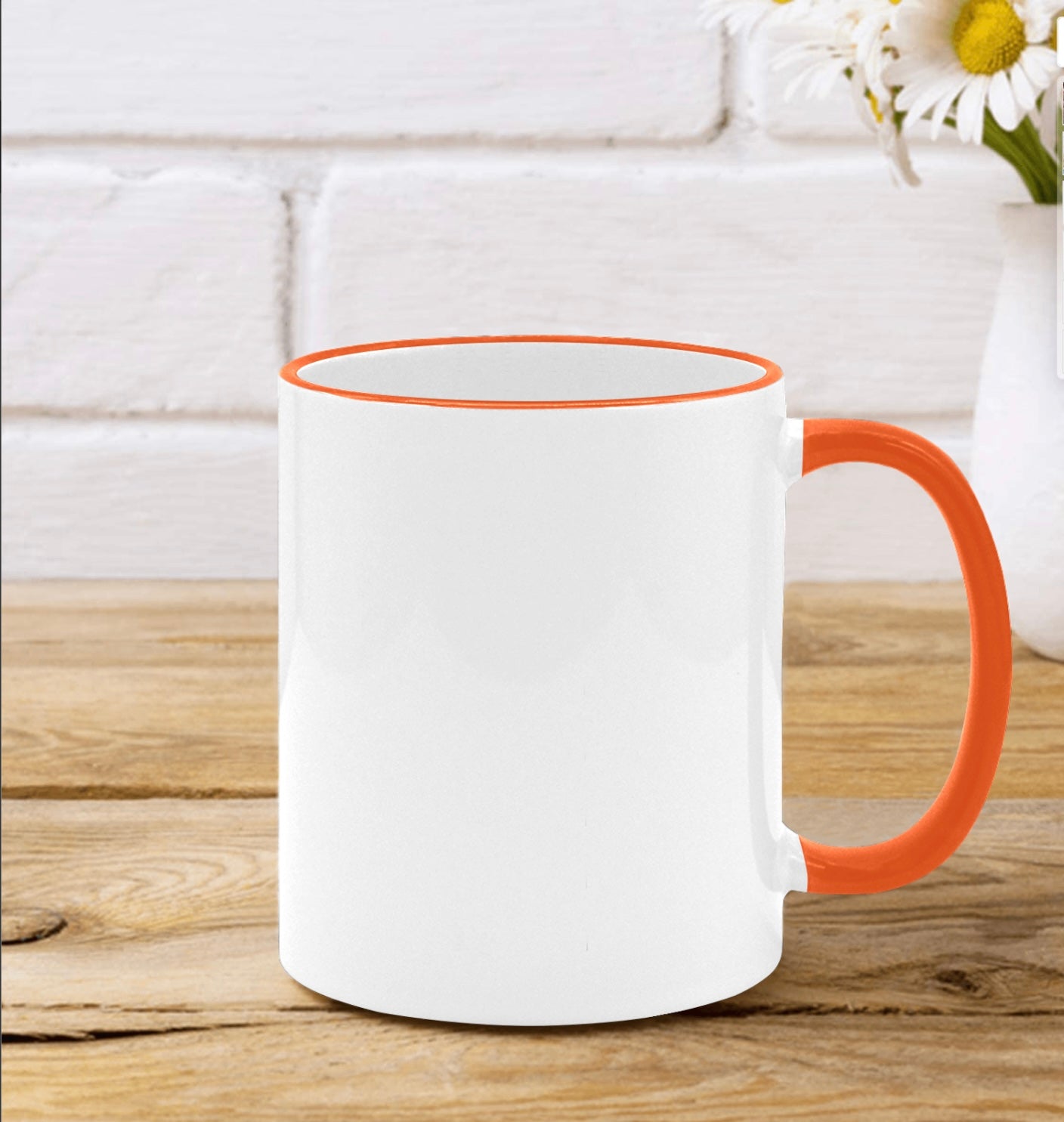 Custom Edge Color Mug 11oz