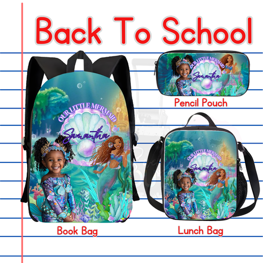 Mermaid Backpack Set