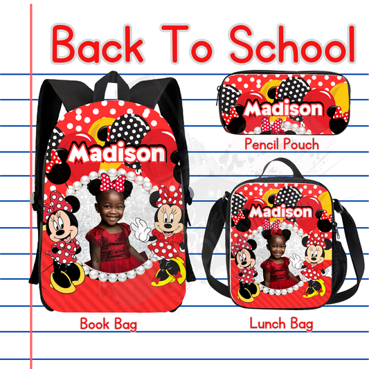 Minnie Mouse Backpack Set