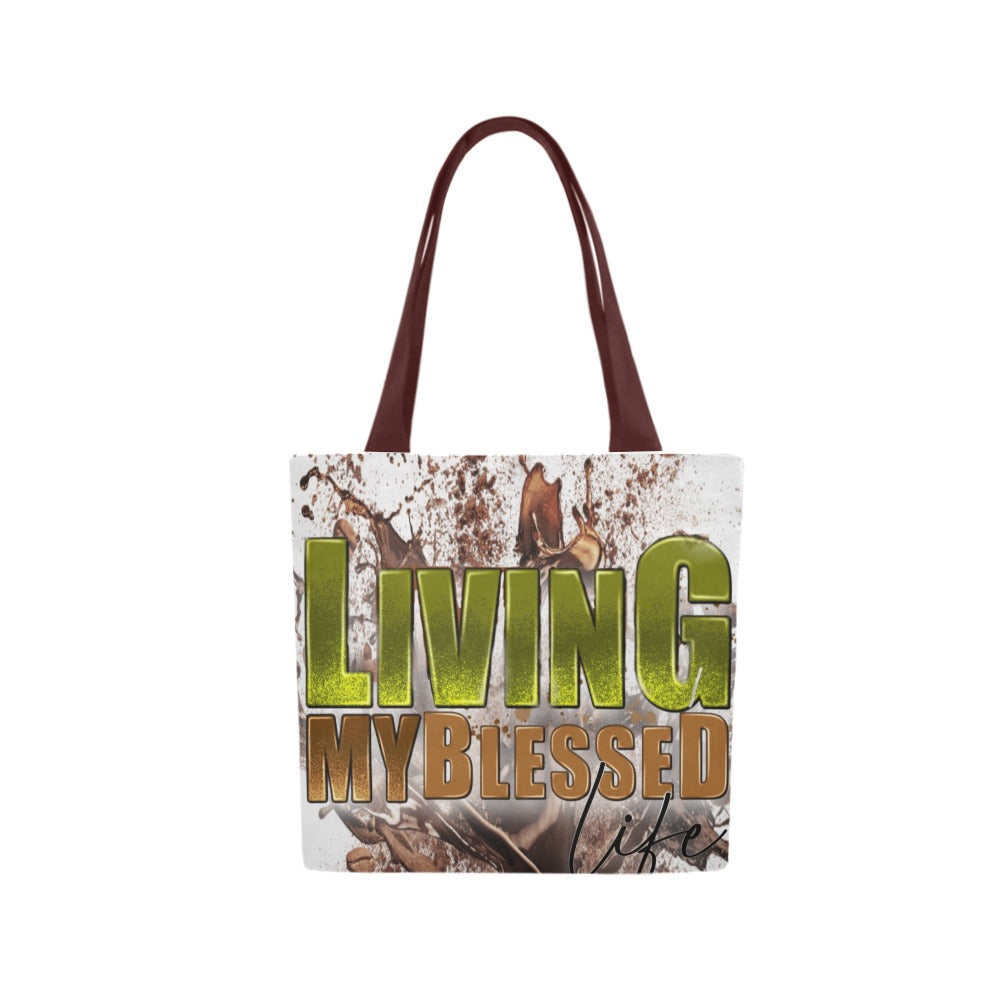 Living My Blessed Life Canvas Tote Bag