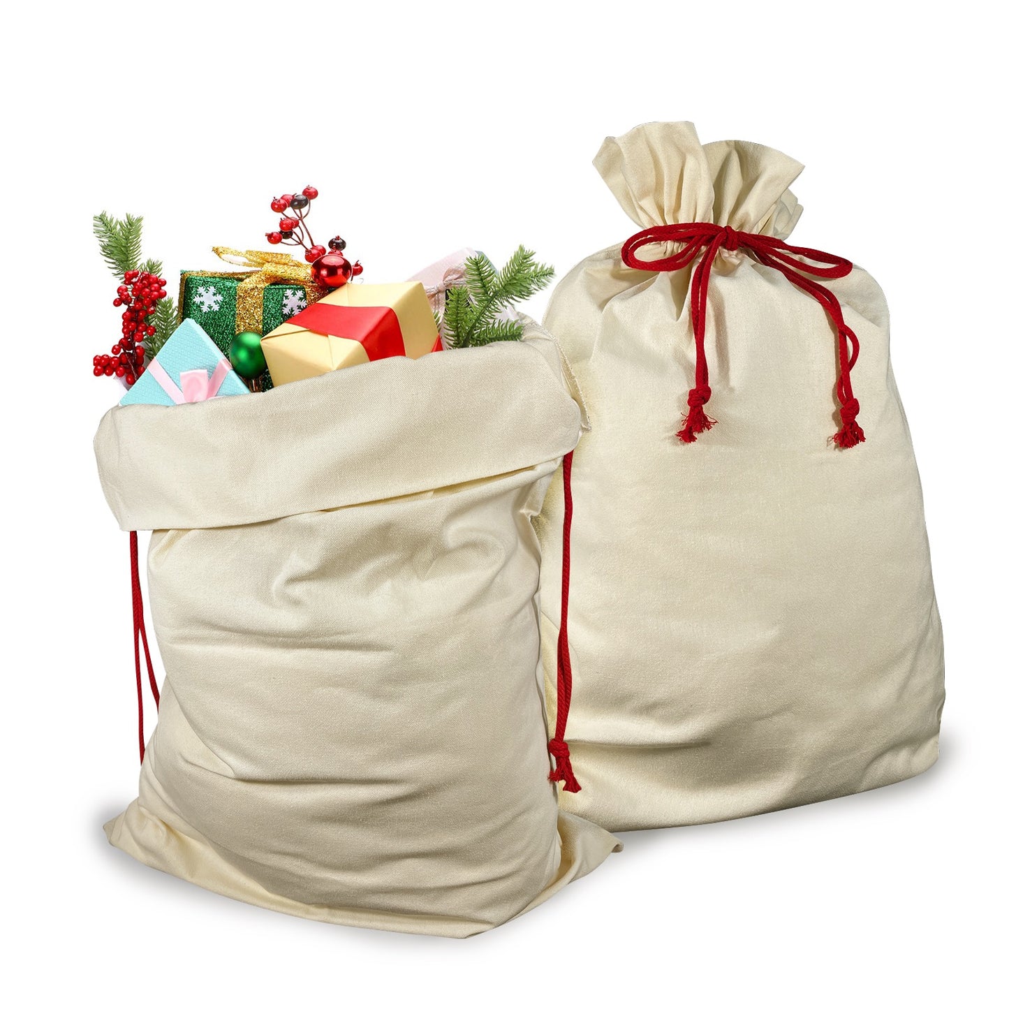 Drawstring Santa Claus Sack