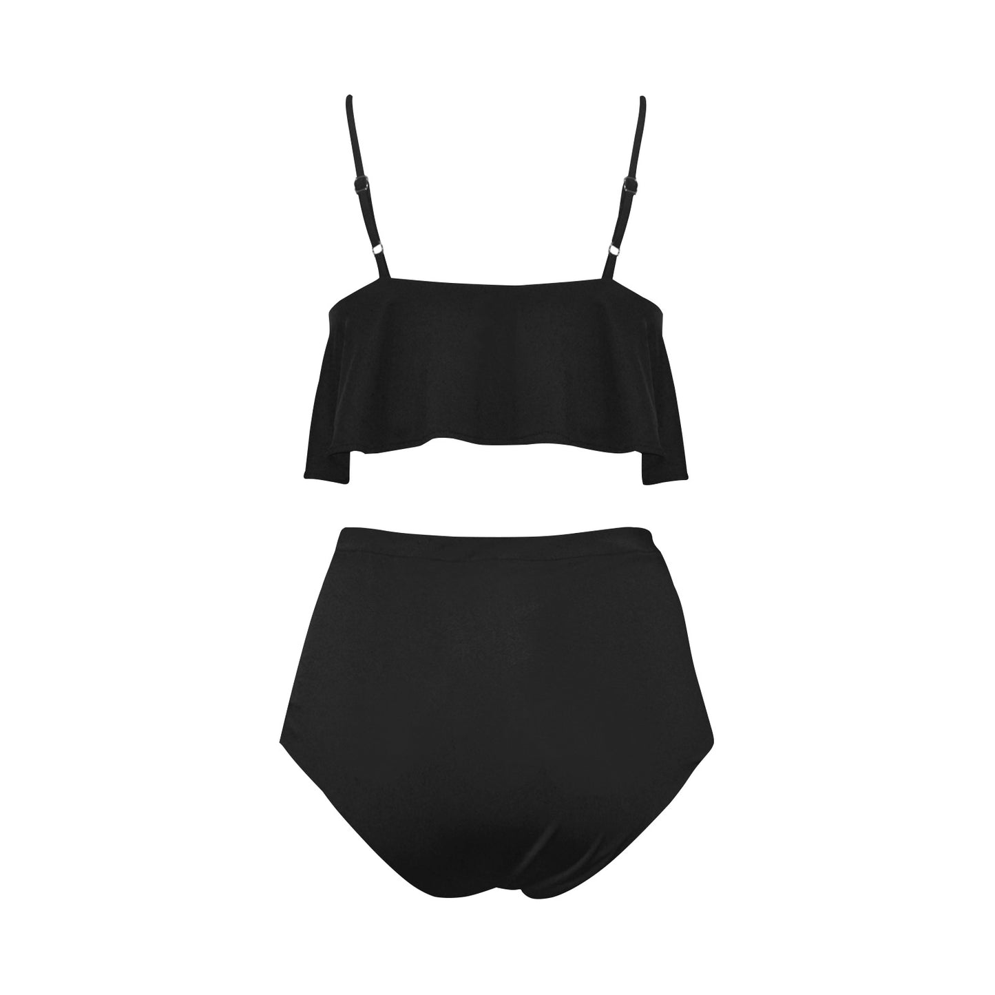 Custom High Waisted Ruffle Bikini Set