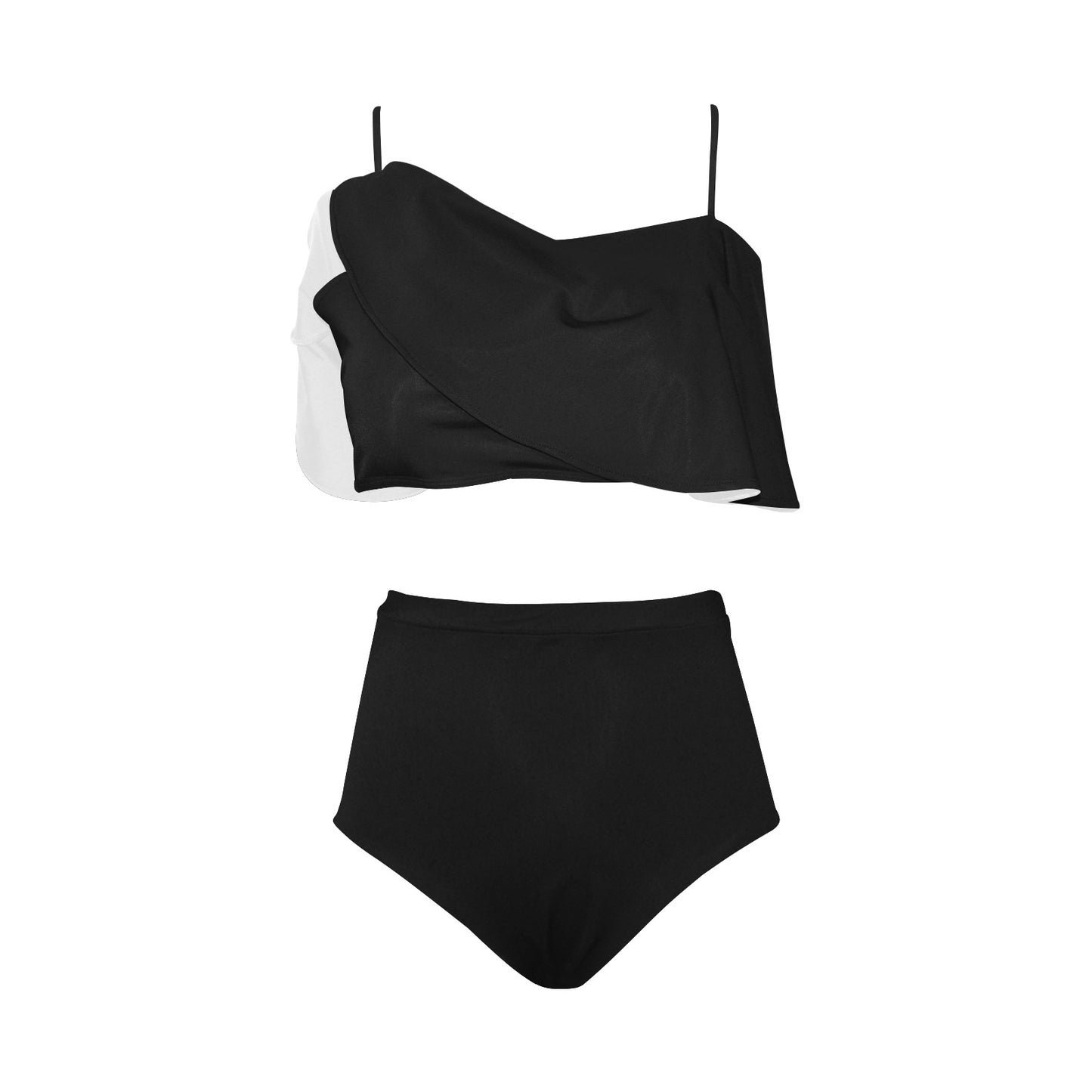 Custom High Waisted Ruffle Bikini Set